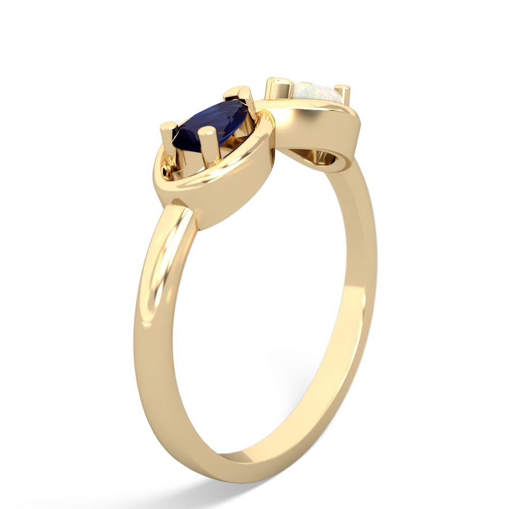 Sapphire Infinity 14K Yellow Gold ring R5050