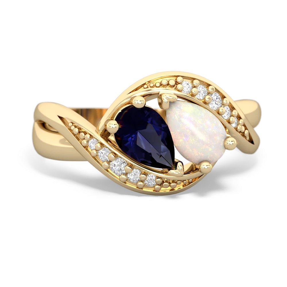 Sapphire Summer Winds 14K Yellow Gold ring R5342