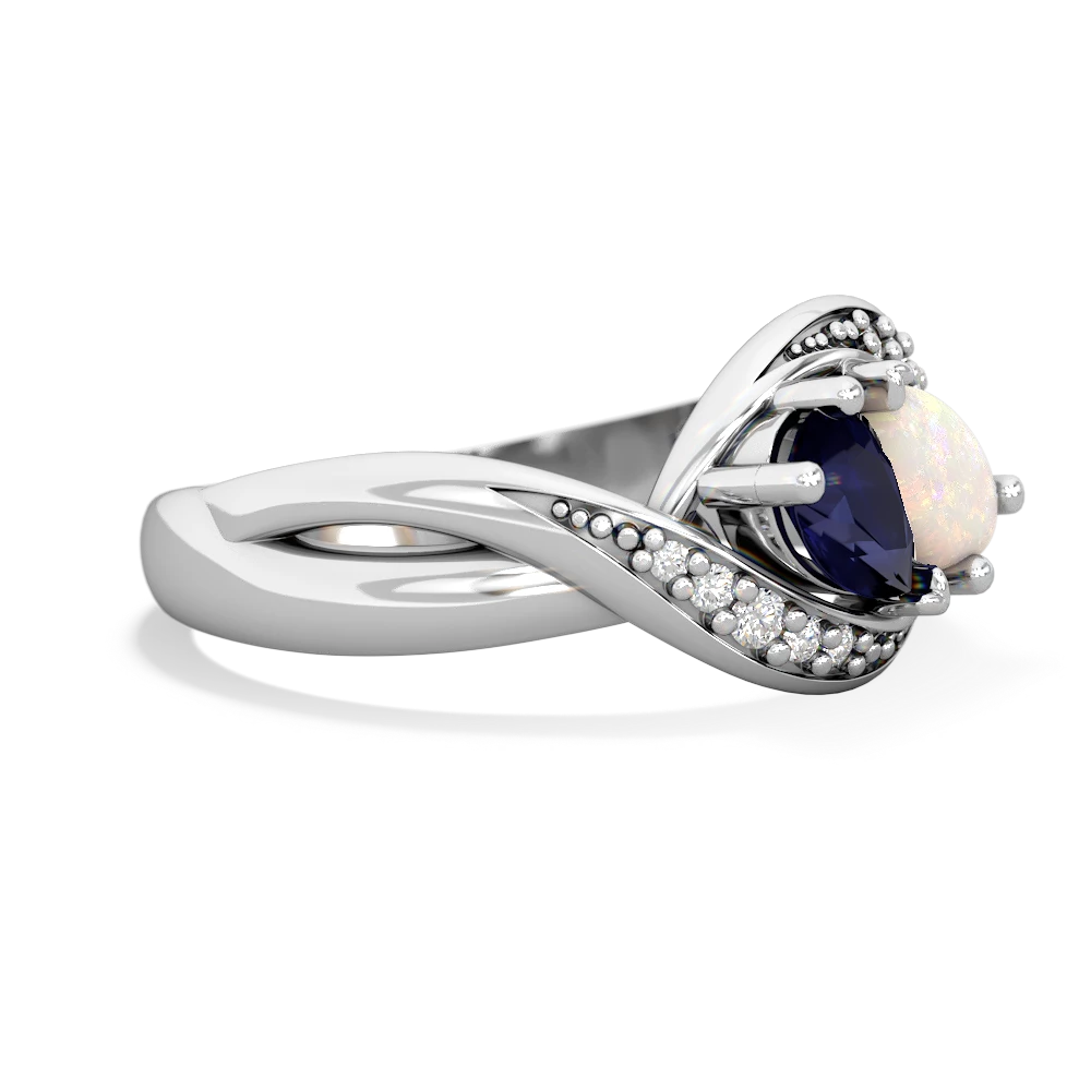 Sapphire Summer Winds 14K White Gold ring R5342