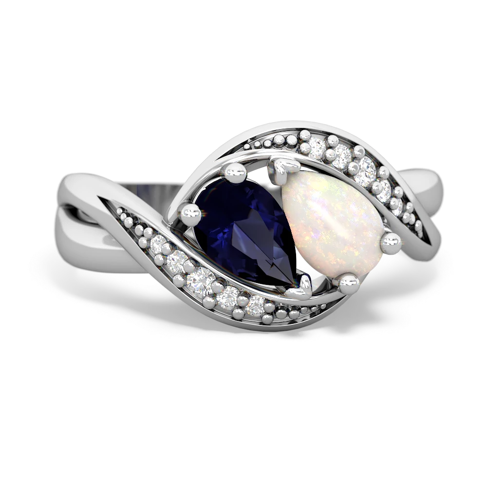 Sapphire Summer Winds 14K White Gold ring R5342