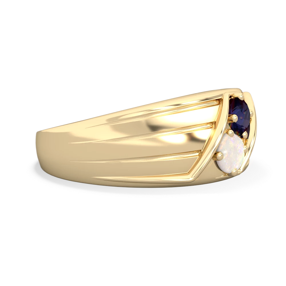 Sapphire Men's Streamline 14K Yellow Gold ring R0460