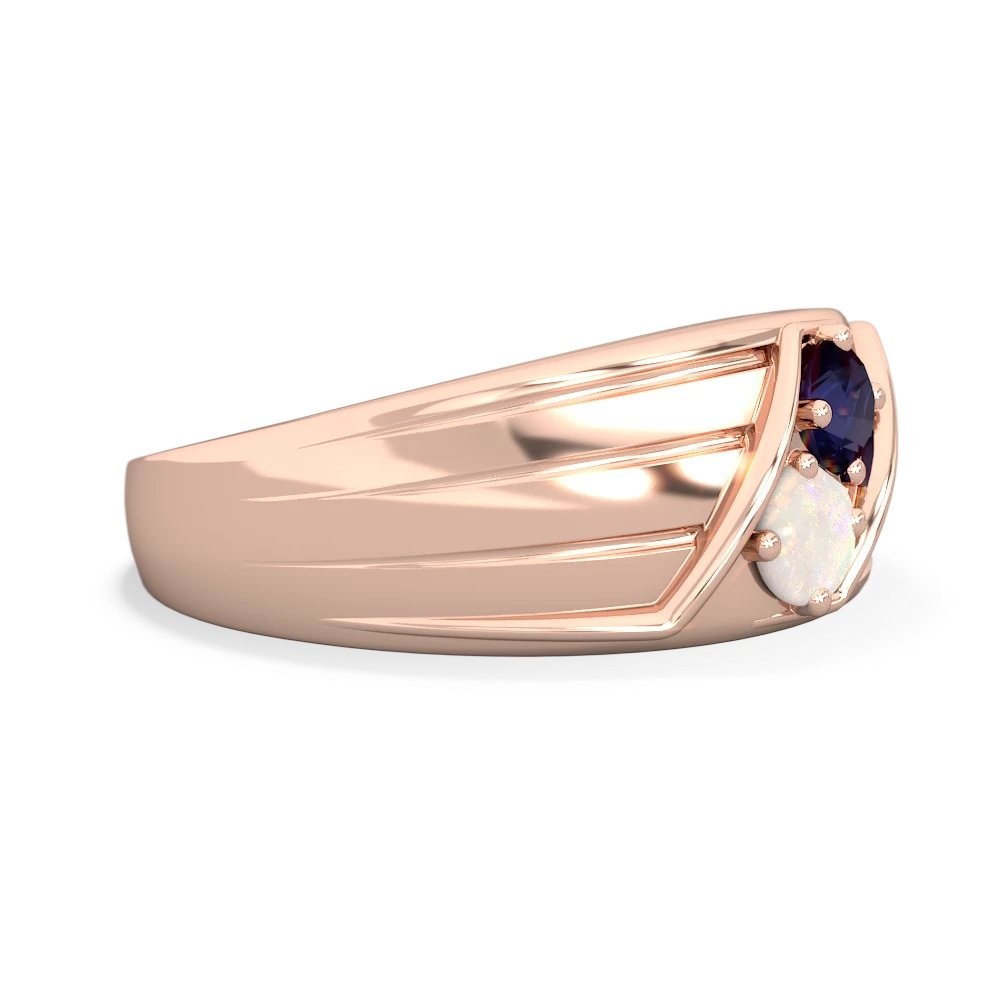 Sapphire Men's Streamline 14K Rose Gold ring R0460