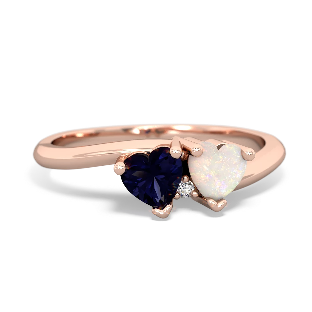 Sapphire Sweethearts 14K Rose Gold ring R5260