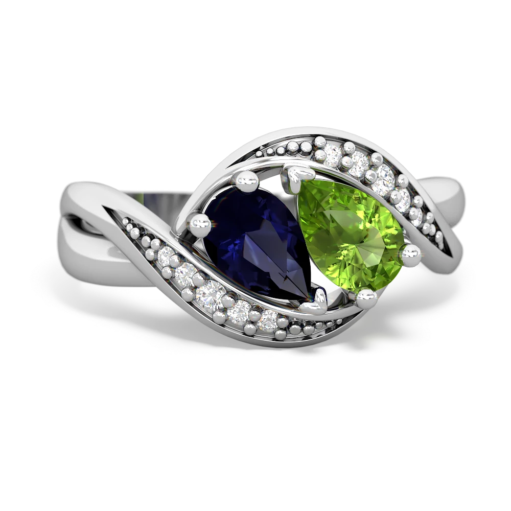 Sapphire Summer Winds 14K White Gold ring R5342