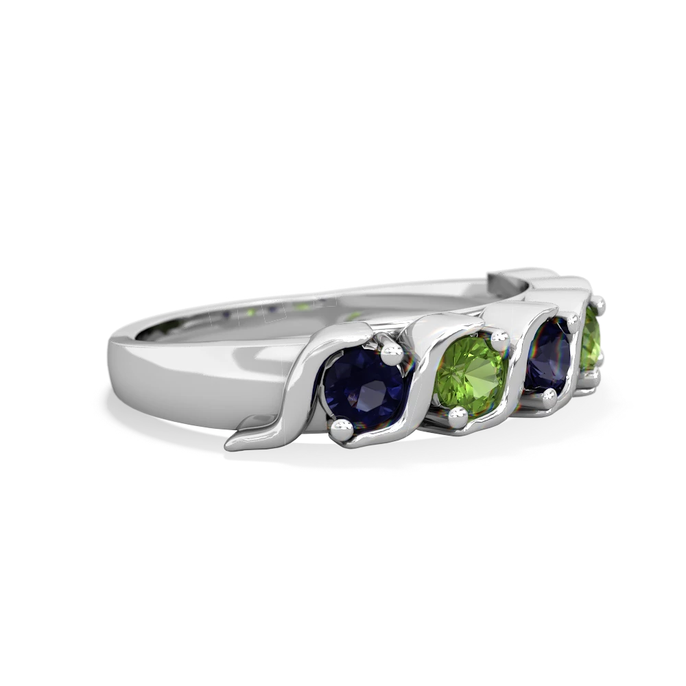 Sapphire Anniversary Band 14K White Gold ring R2089