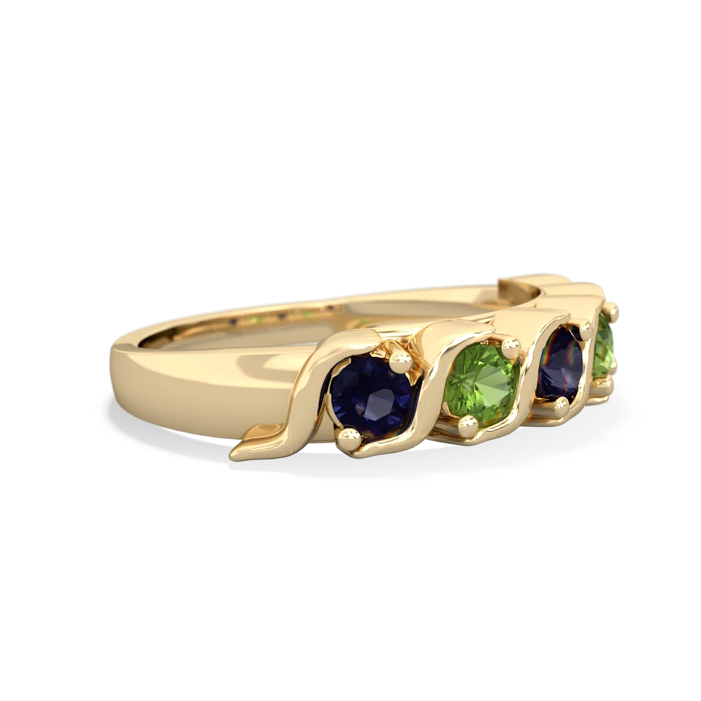 Sapphire Anniversary Band 14K Yellow Gold ring R2089