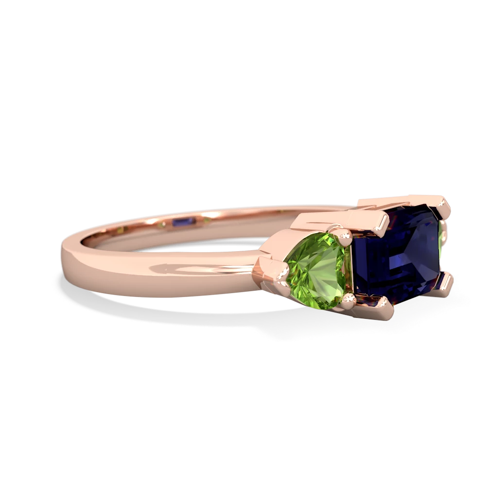 Sapphire Three Stone 14K Rose Gold ring R5235