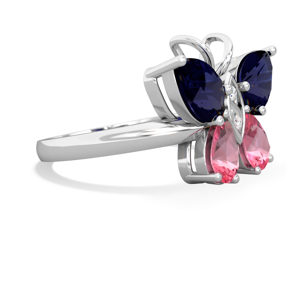 Sapphire Butterfly 14K White Gold ring R2215