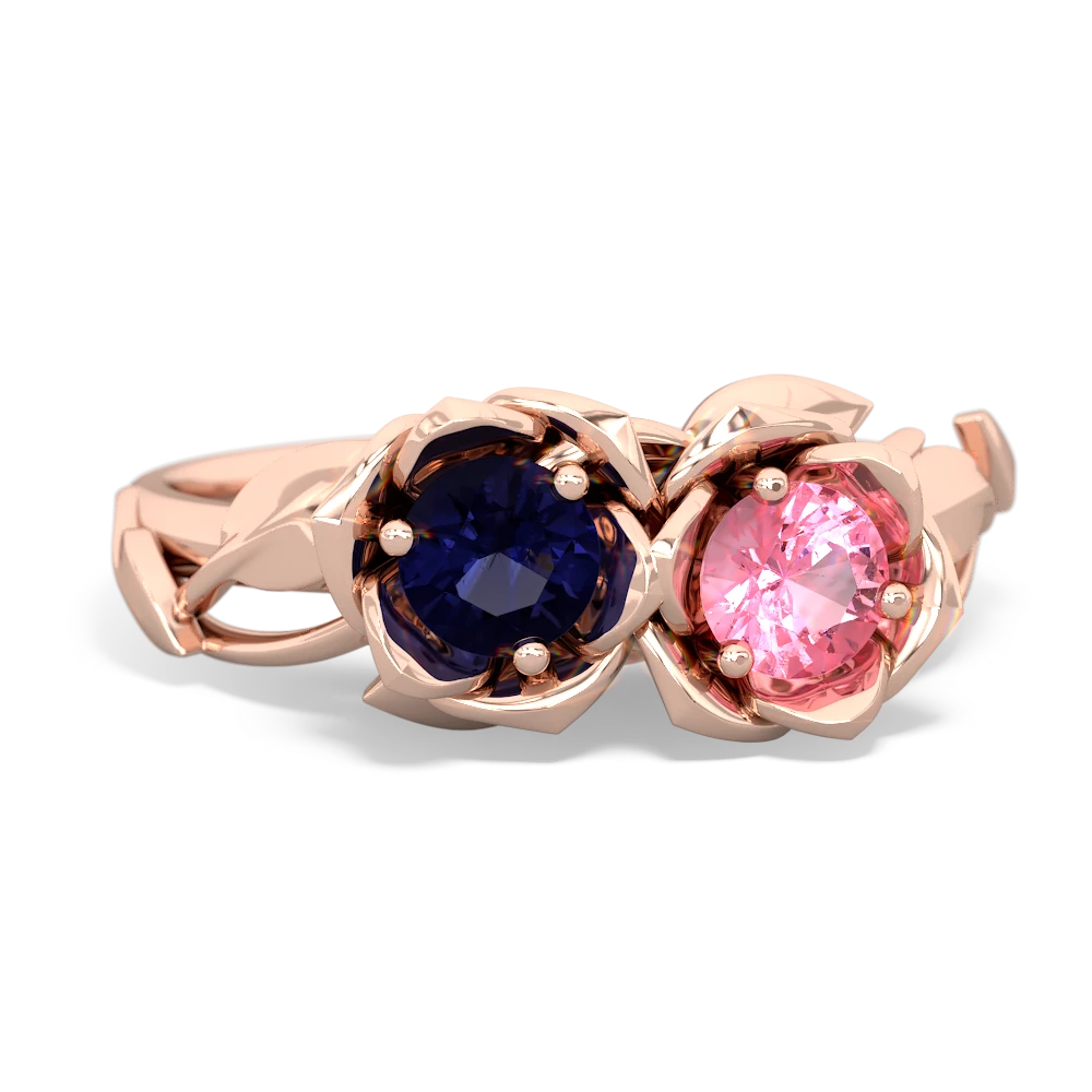 Sapphire Rose Garden 14K Rose Gold ring R5510