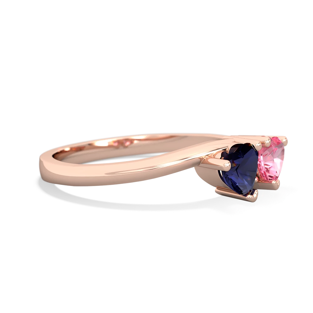 Sapphire Sweethearts 14K Rose Gold ring R5260