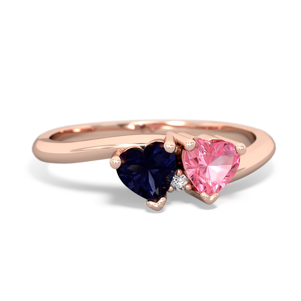 Sapphire Sweethearts 14K Rose Gold ring R5260