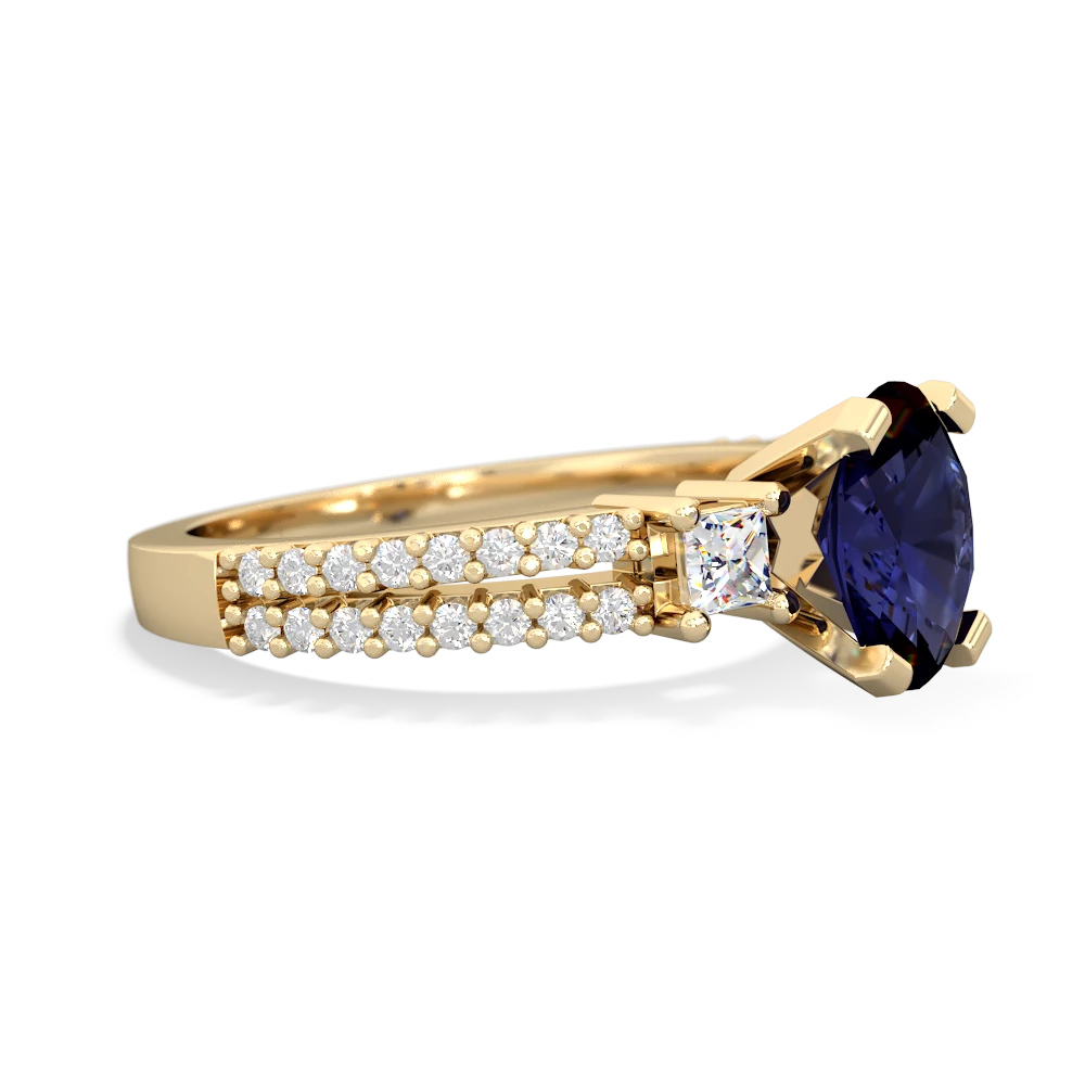 Sapphire Classic 8X6mm Oval Engagement 14K Yellow Gold ring R26438VL