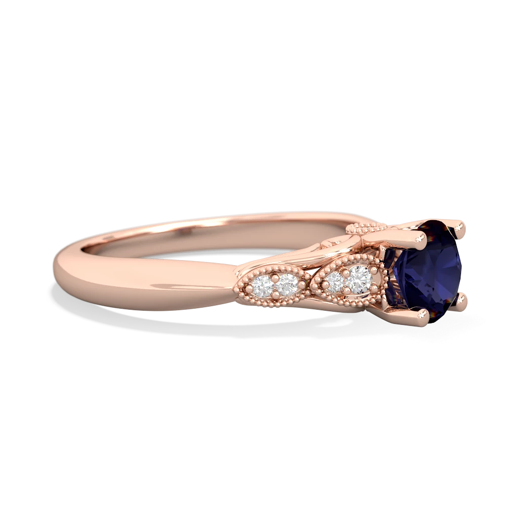 Sapphire Antique Elegance 14K Rose Gold ring R3100