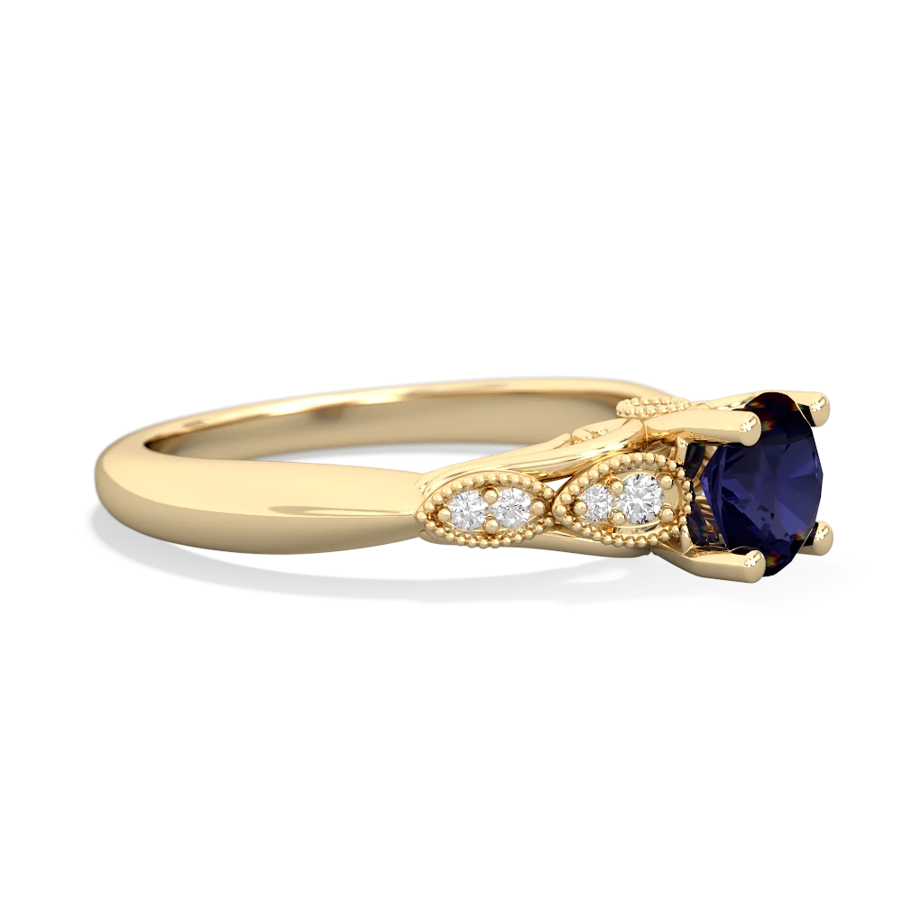 Sapphire Antique Elegance 14K Yellow Gold ring R3100