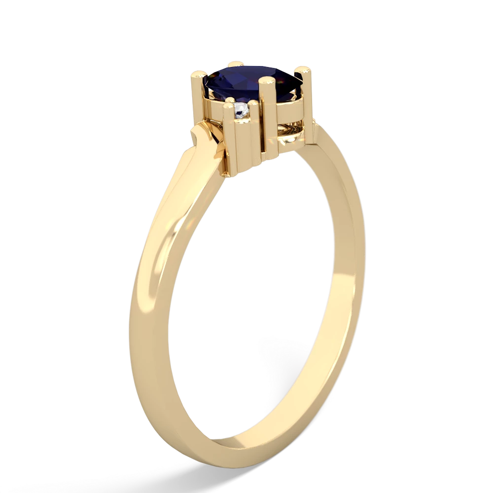 Sapphire Elegant Swirl 14K Yellow Gold ring R2173