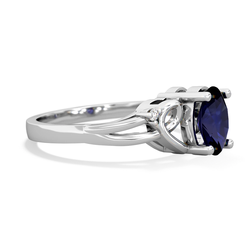 Sapphire Swirls 14K White Gold ring R2347