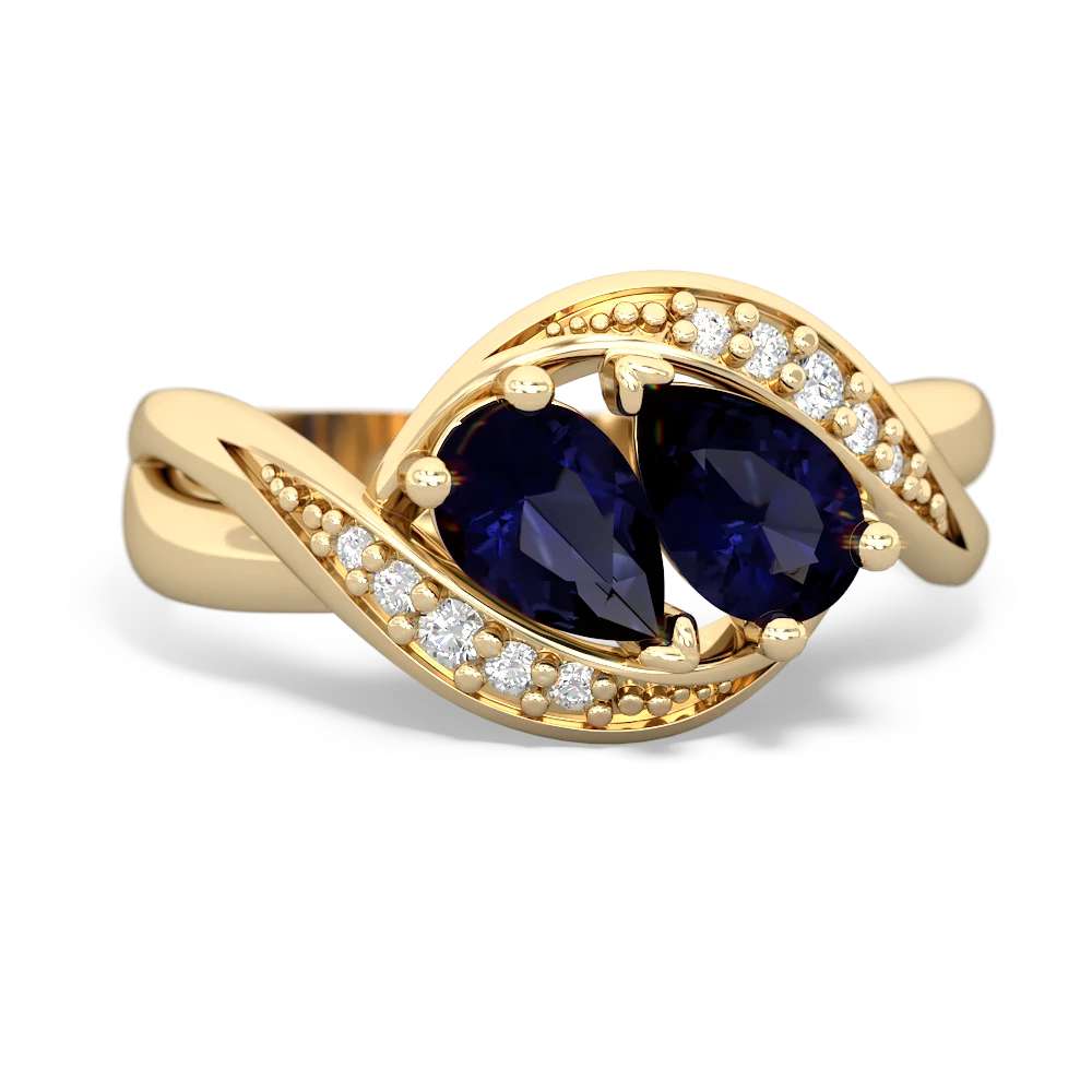 Sapphire Summer Winds 14K Yellow Gold ring R5342