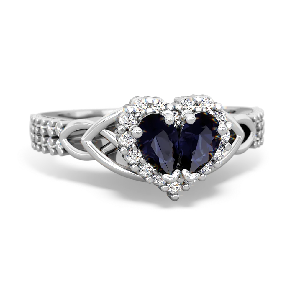 C. Dunaigre Certified Heart Shape Blue Sapphire Diamond Halo Engagement Ring  at 1stDibs | blue heart engagement ring, c.dunaigre, blue sapphire heart  engagement rings