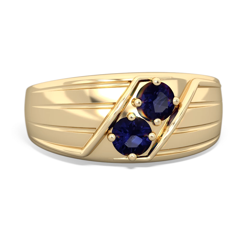 Sapphire Men's Streamline 14K Yellow Gold ring R0460