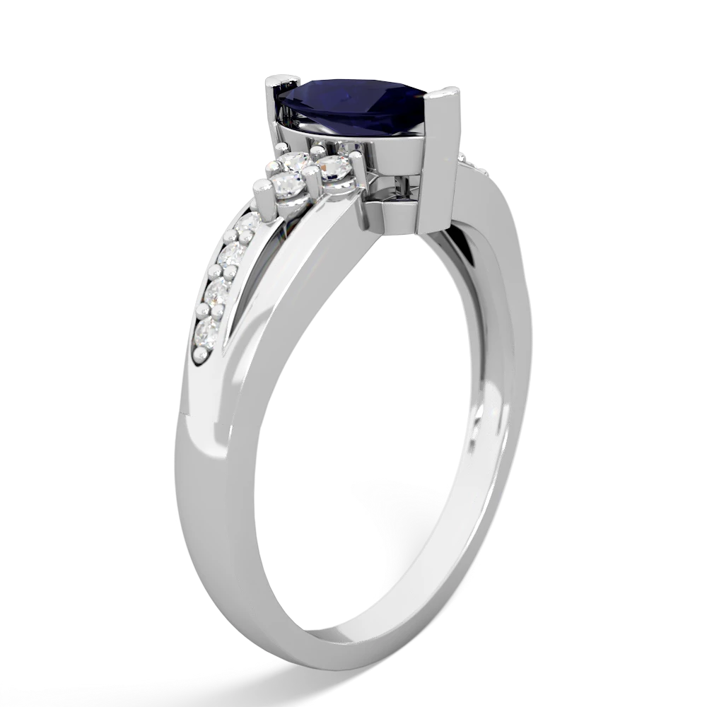 Sapphire Royal Marquise 14K White Gold ring R2343