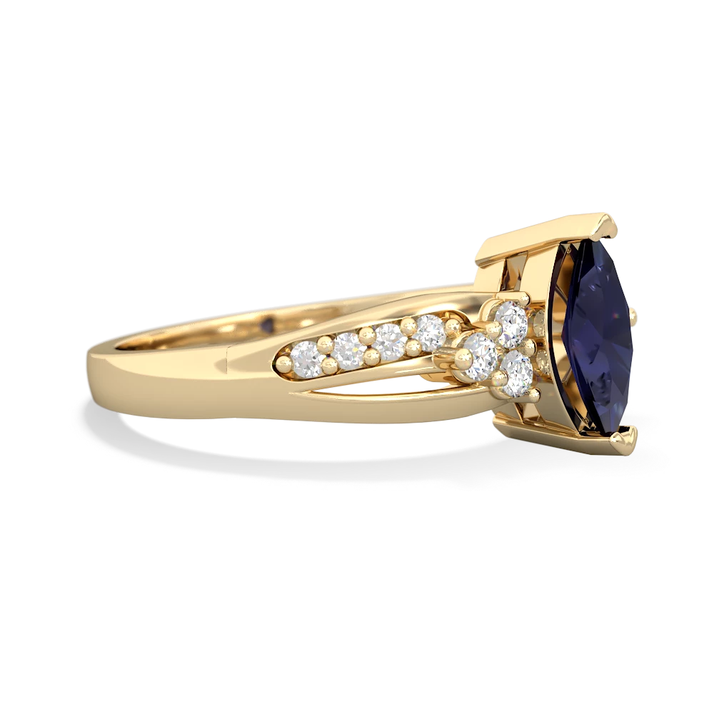 Sapphire Royal Marquise 14K Yellow Gold ring R2343