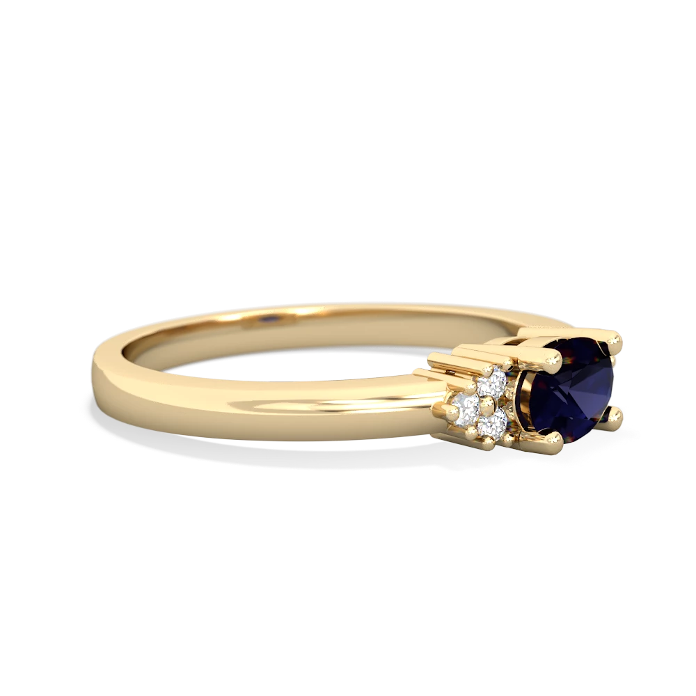 Sapphire Simply Elegant East-West 14K Yellow Gold ring R2480