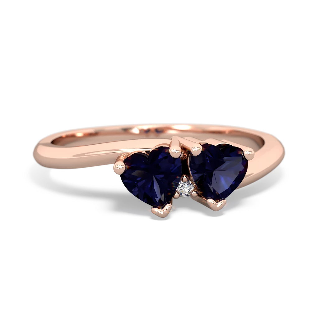 Sapphire Sweethearts 14K Rose Gold ring R5260