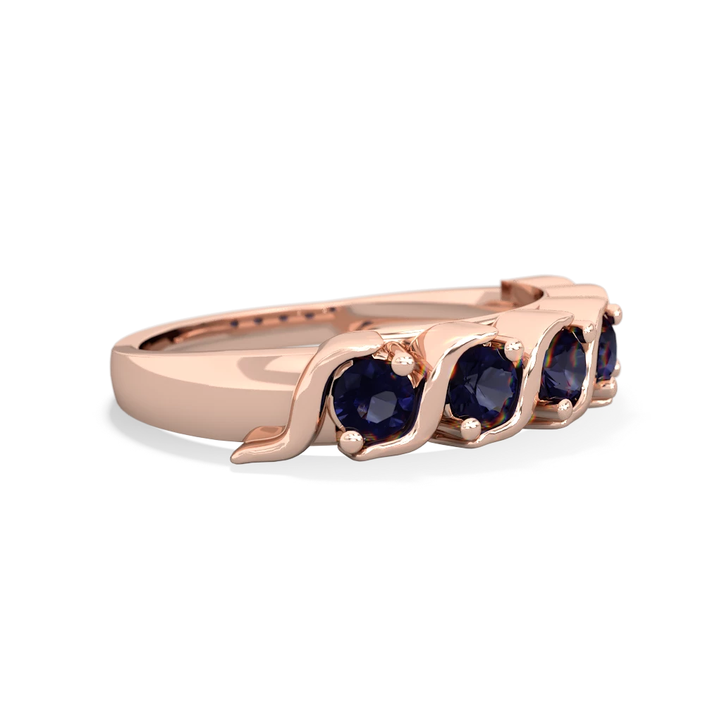 Sapphire Anniversary Band 14K Rose Gold ring R2089