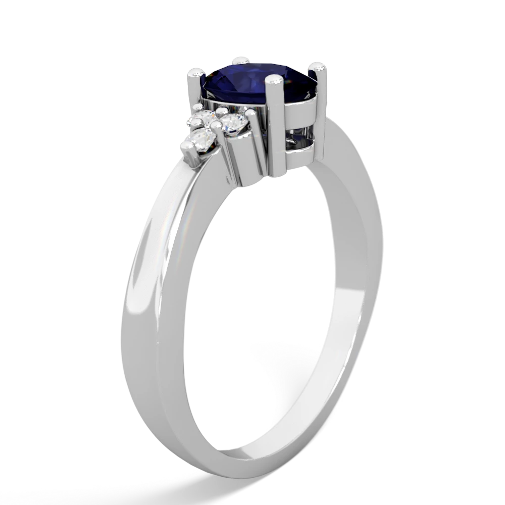 Sapphire Simply Elegant 14K White Gold ring R2113