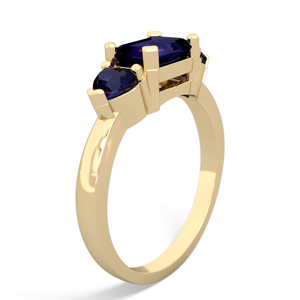 Sapphire Three Stone 14K Yellow Gold ring R5235