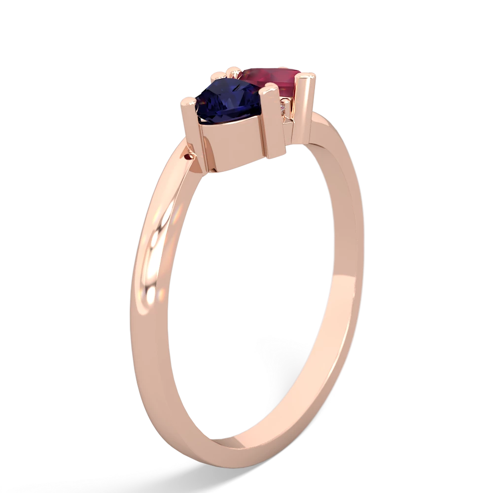 Sapphire Sweethearts 14K Rose Gold ring R5260