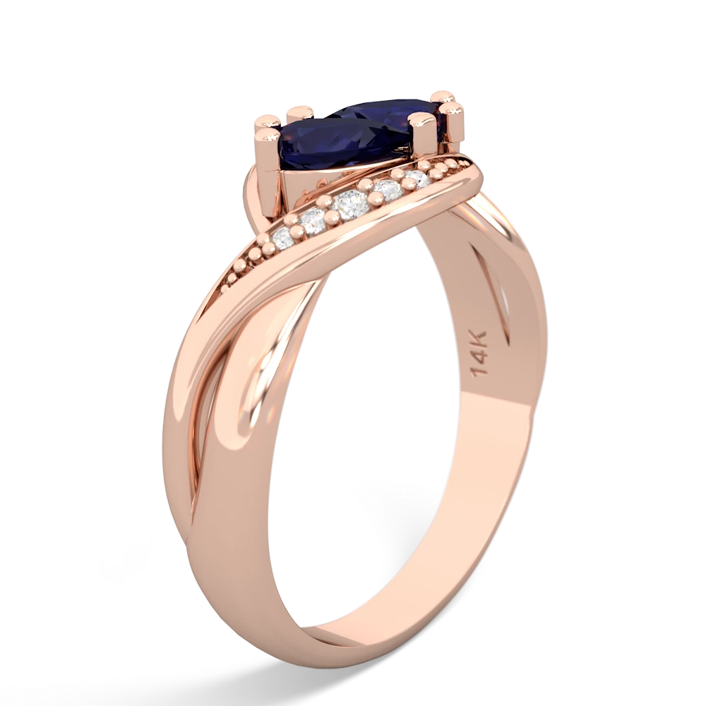 Sapphire Summer Winds 14K Rose Gold ring R5342