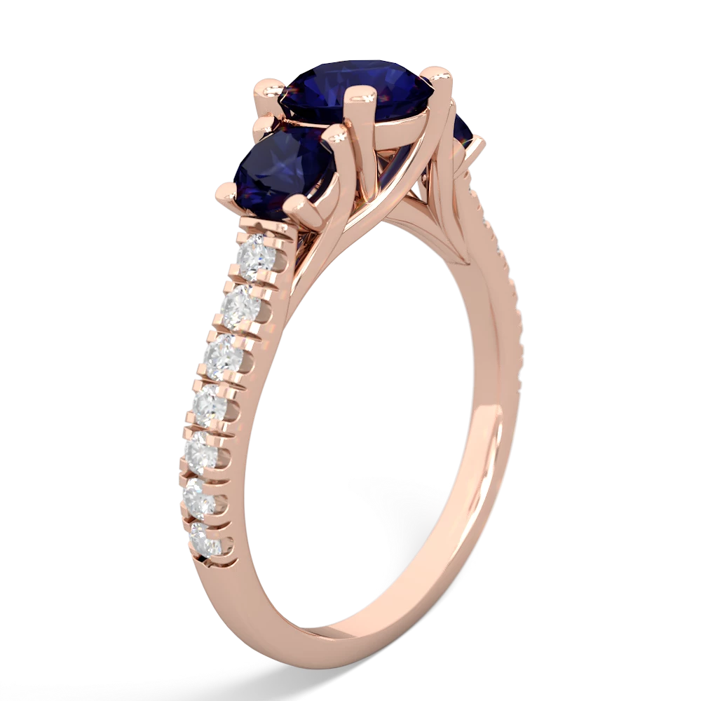 Peridot Pave Trellis 14K Rose Gold ring R5500