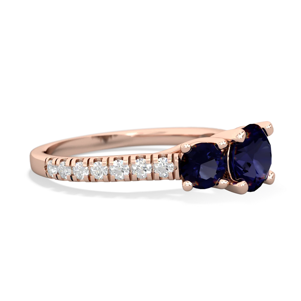 Onyx Pave Trellis 14K Rose Gold ring R5500