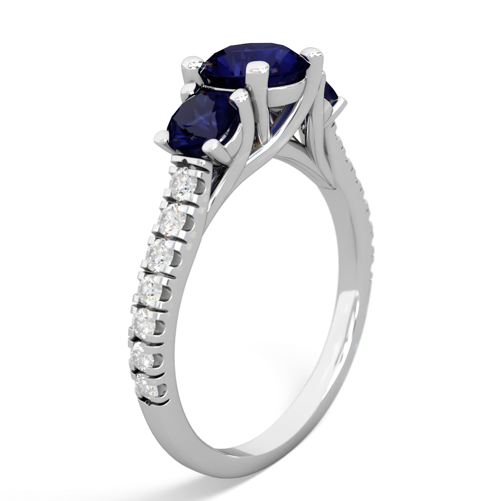 Turquoise Pave Trellis 14K White Gold ring R5500