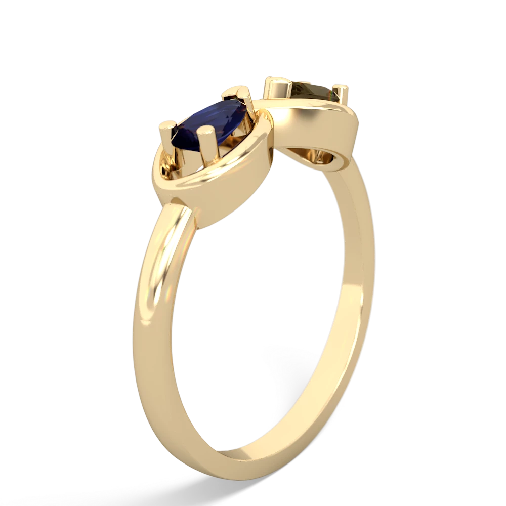 Sapphire Infinity 14K Yellow Gold ring R5050