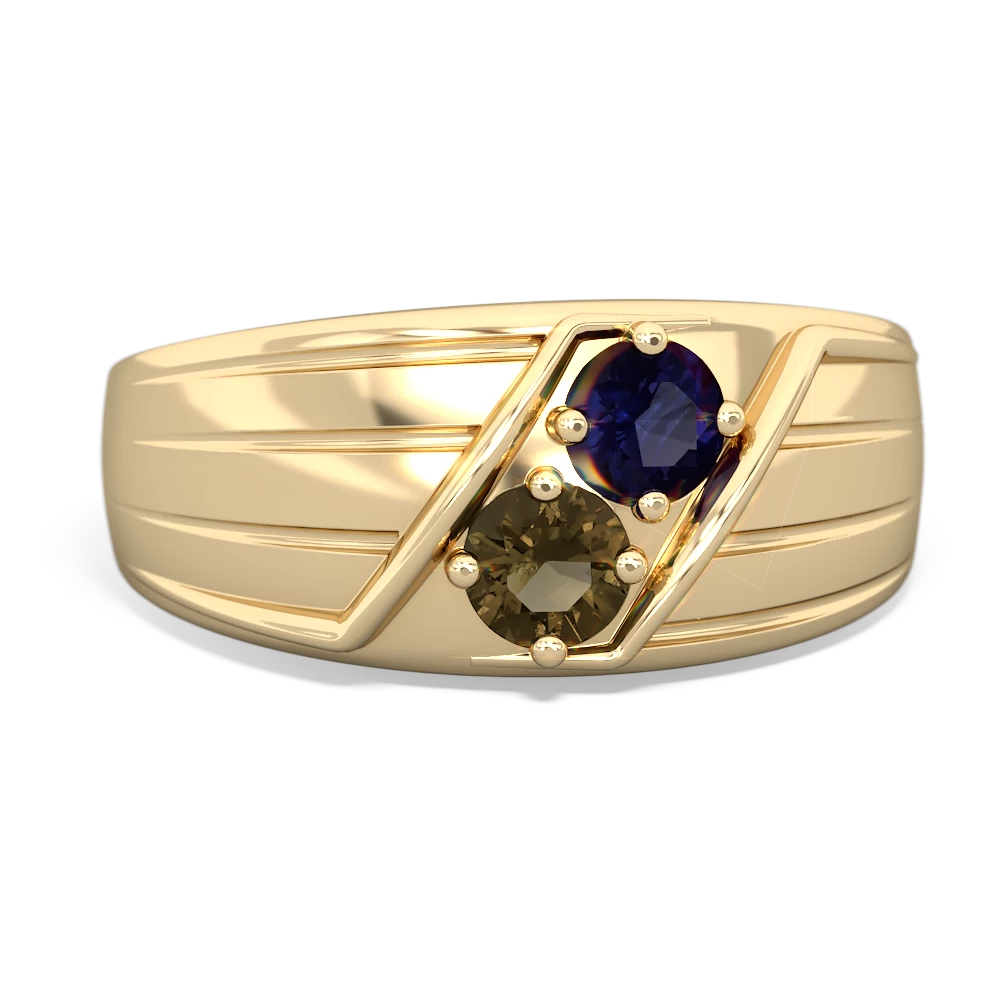 Sapphire Men's Streamline 14K Yellow Gold ring R0460