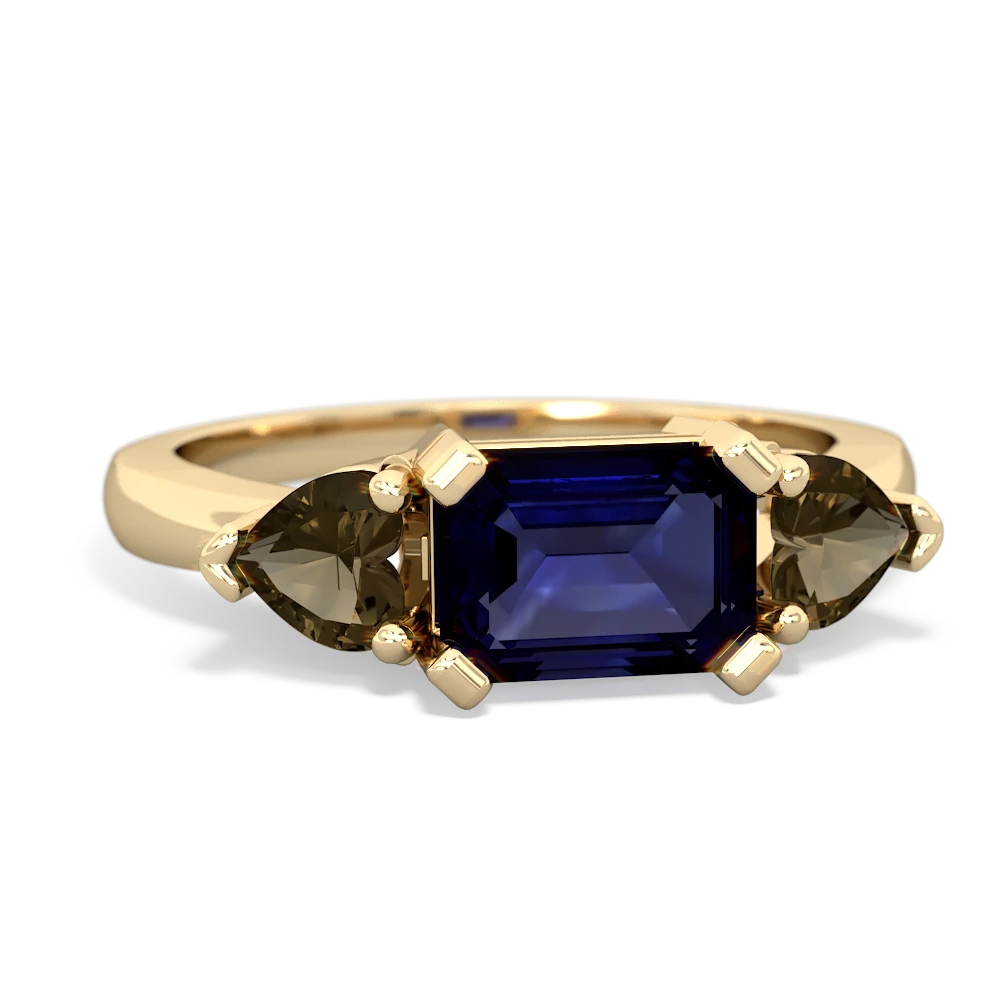 Sapphire Three Stone 14K Yellow Gold ring R5235