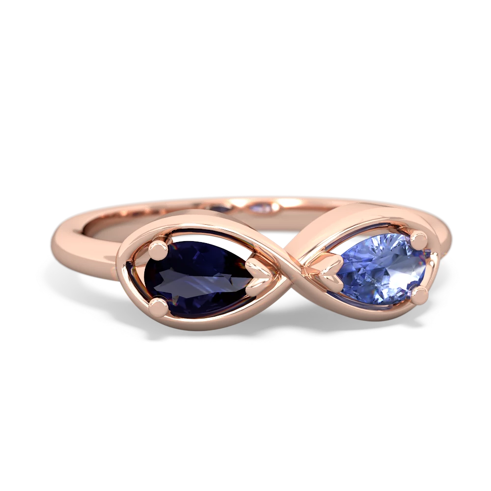 Sapphire Infinity 14K Rose Gold ring R5050