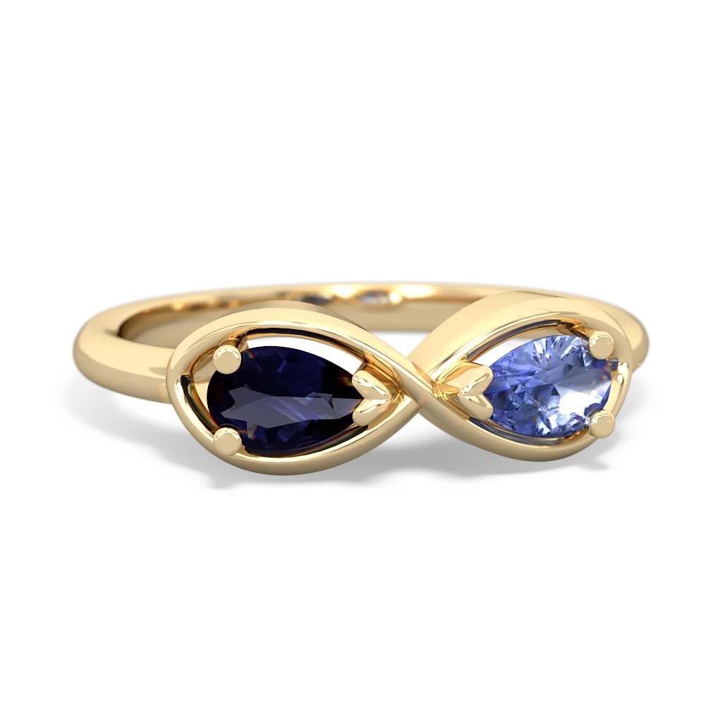 Sapphire Infinity 14K Yellow Gold ring R5050