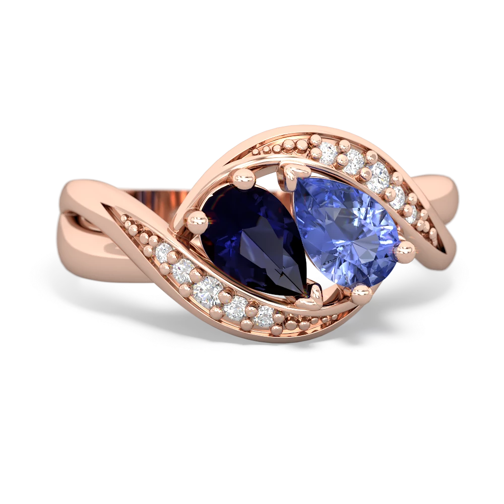 Sapphire Summer Winds 14K Rose Gold ring R5342