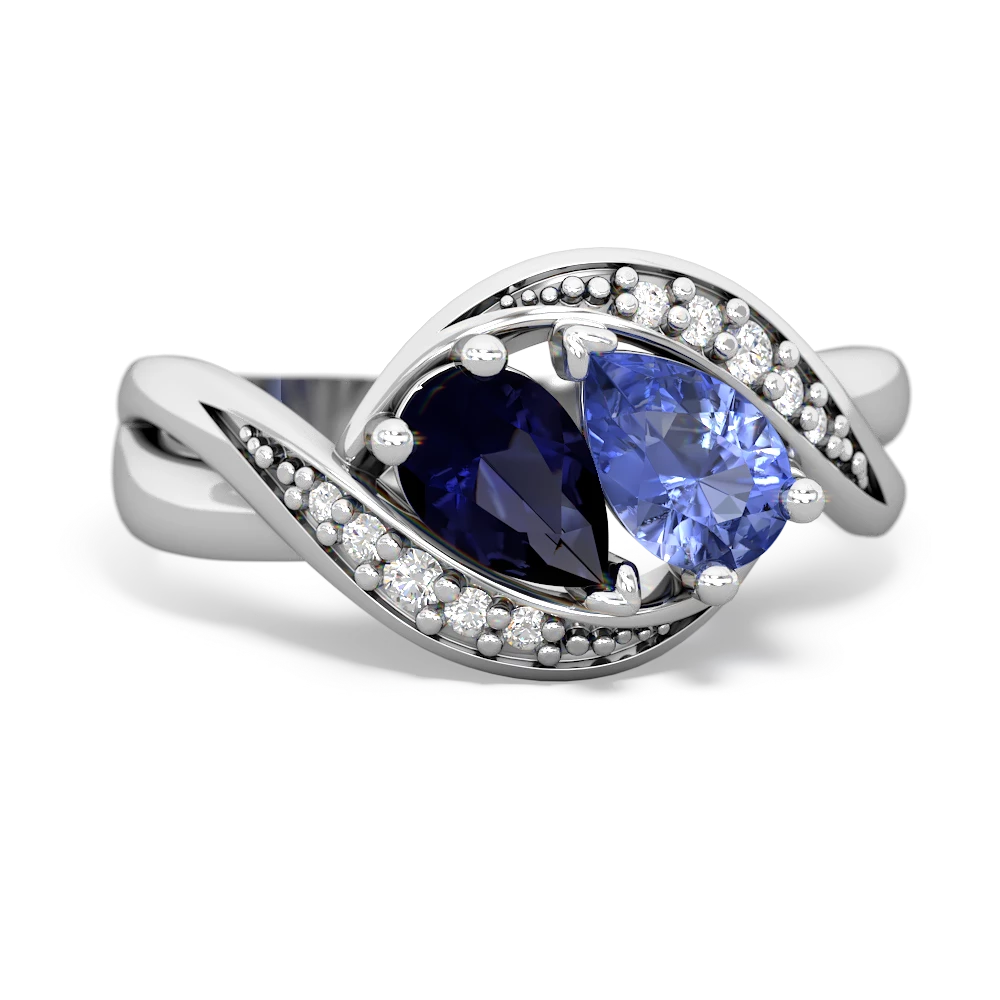 Sapphire Summer Winds 14K White Gold ring R5342