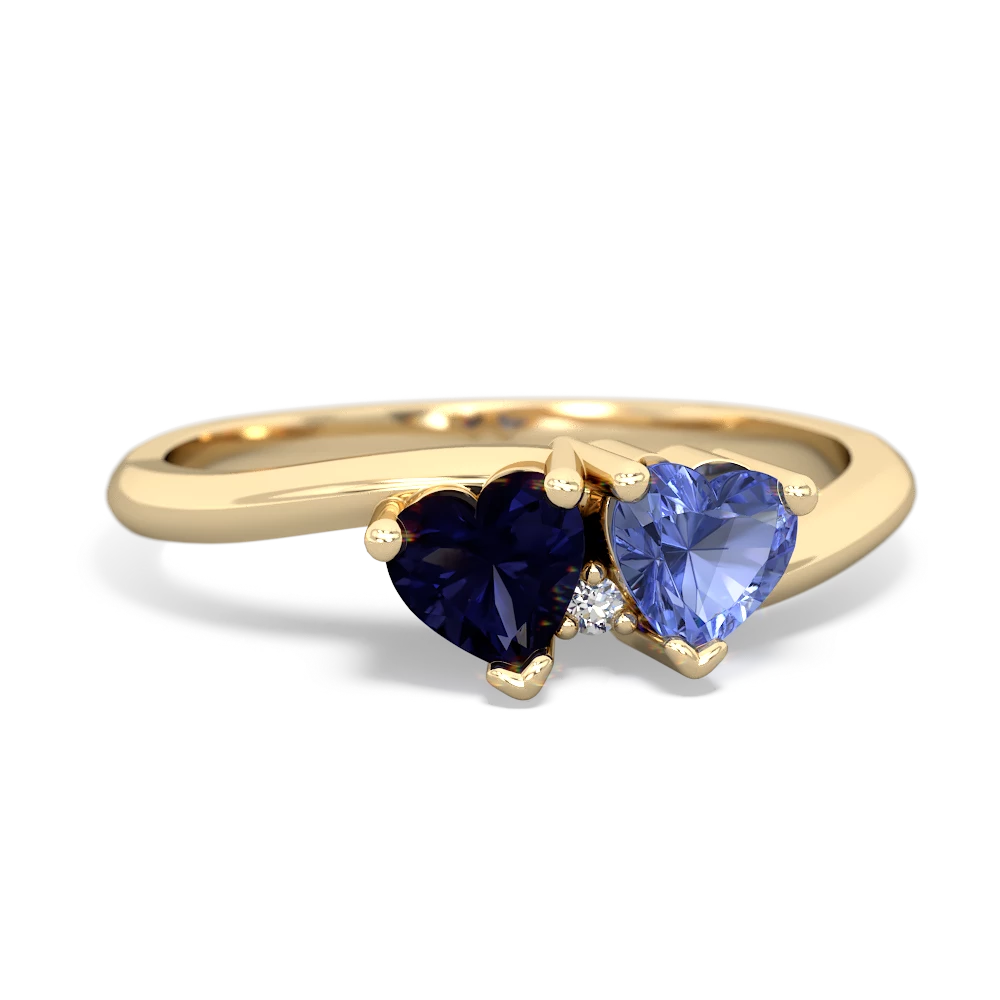 Sapphire Sweethearts 14K Yellow Gold ring R5260