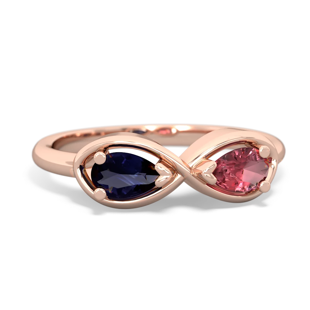 Sapphire Infinity 14K Rose Gold ring R5050