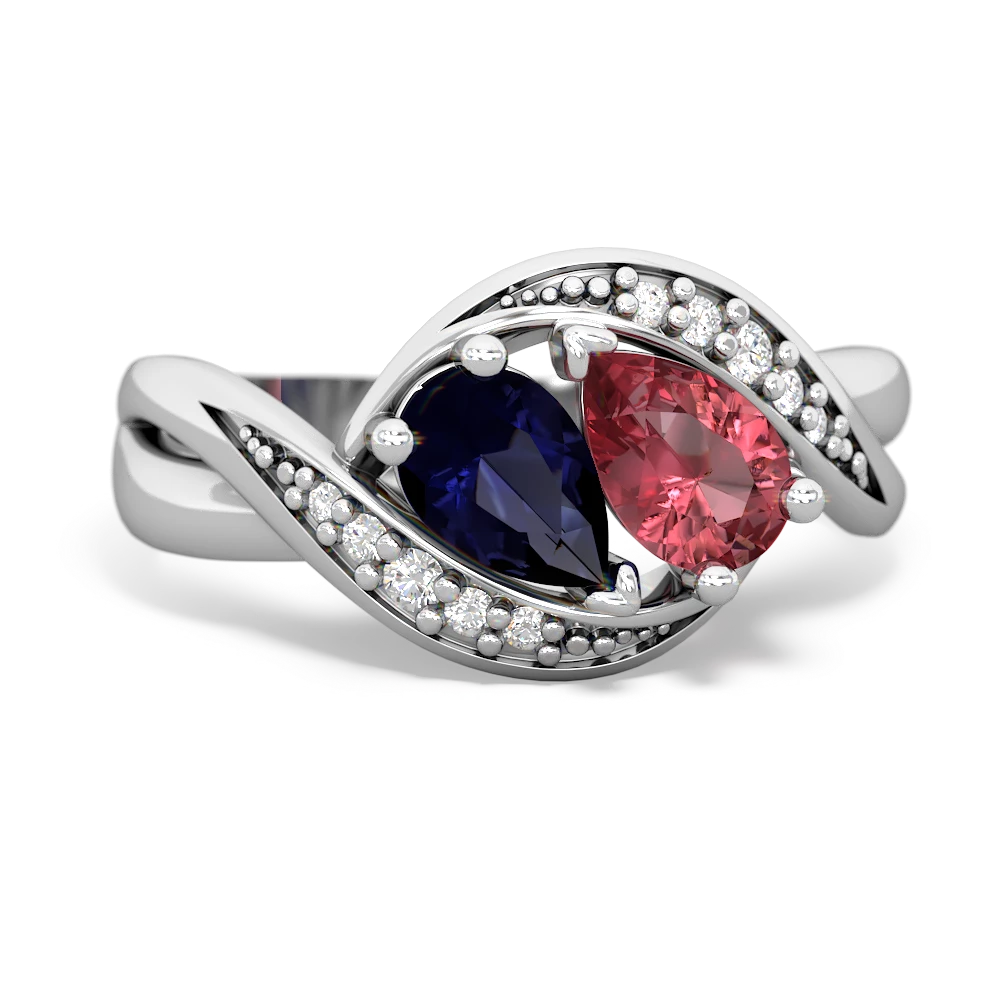 Sapphire Summer Winds 14K White Gold ring R5342