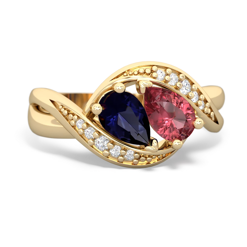 Sapphire Summer Winds 14K Yellow Gold ring R5342