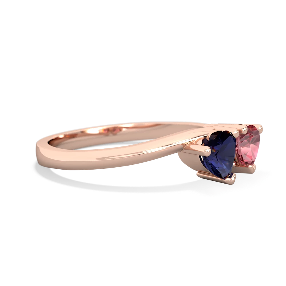 Sapphire Sweethearts 14K Rose Gold ring R5260