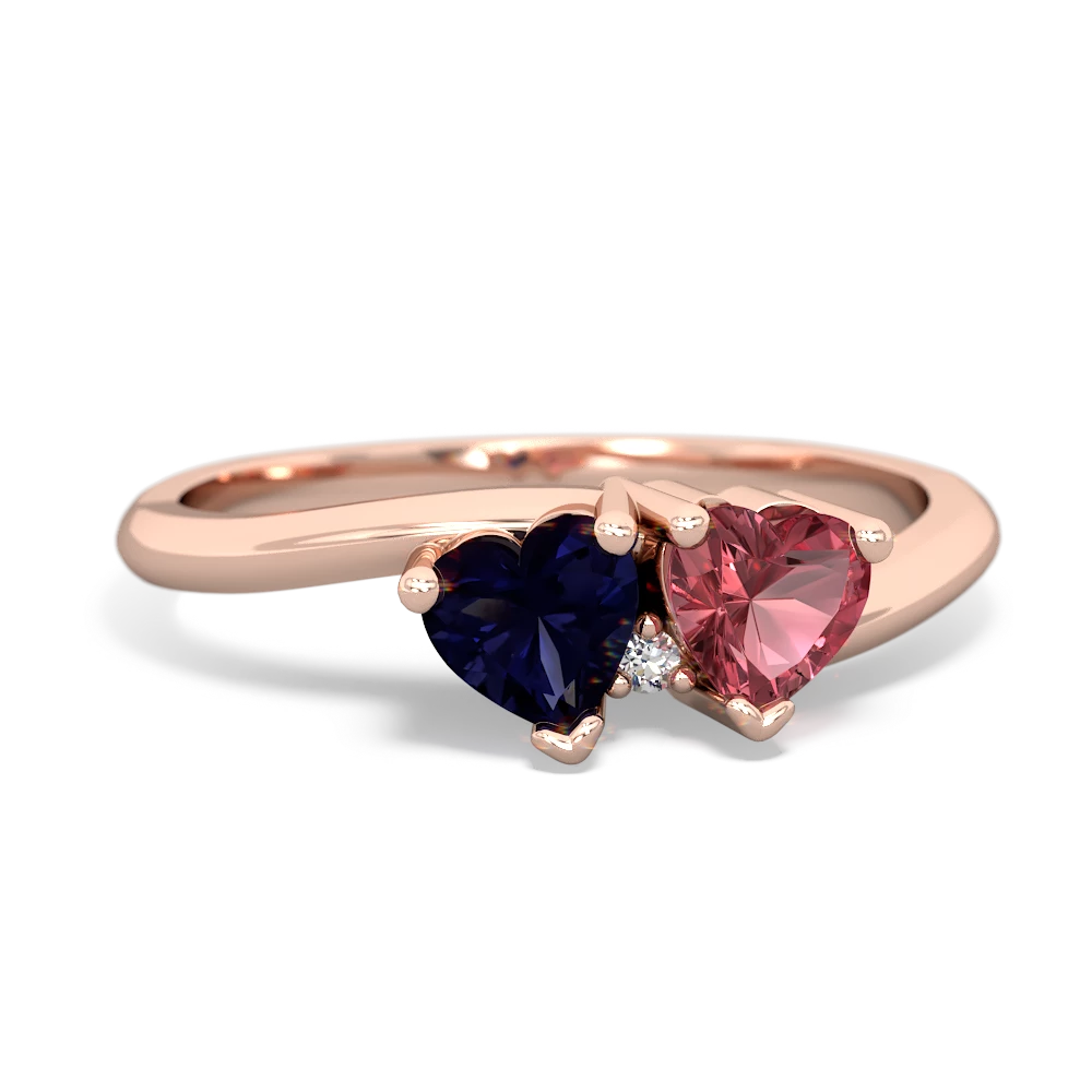 Sapphire Sweethearts 14K Rose Gold ring R5260