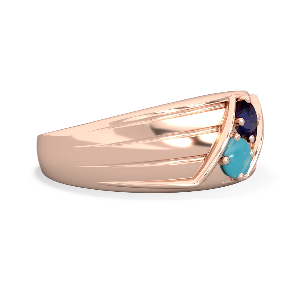 Sapphire Men's Streamline 14K Rose Gold ring R0460