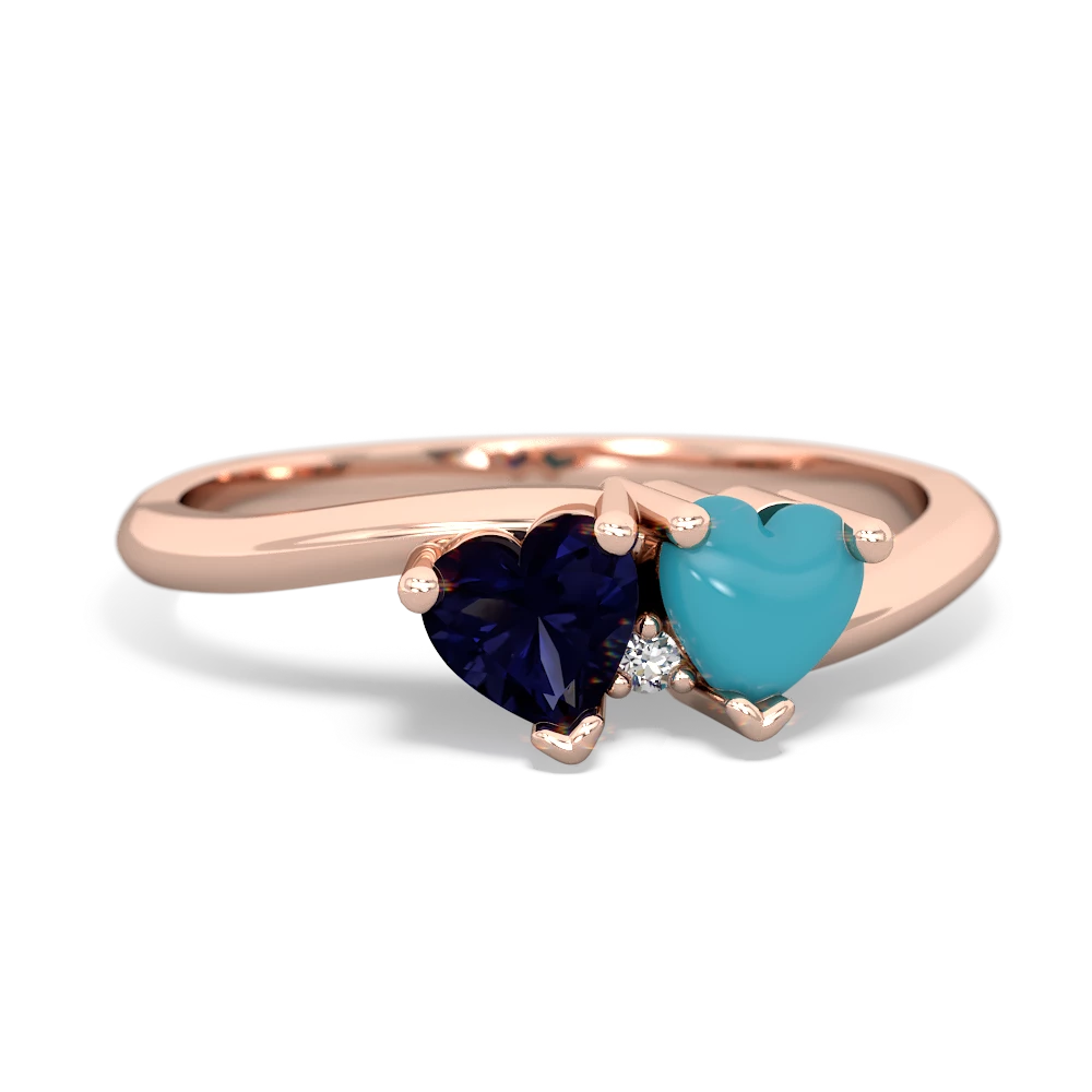 Sapphire Sweethearts 14K Rose Gold ring R5260